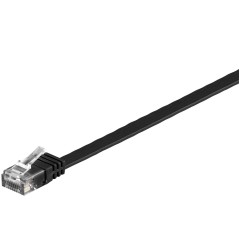 MicroConnect UUTP CAT6 10M Black Flat Ethernet Cable - V-UTP610S-FLAT - High Speed & Reliable Connectivity